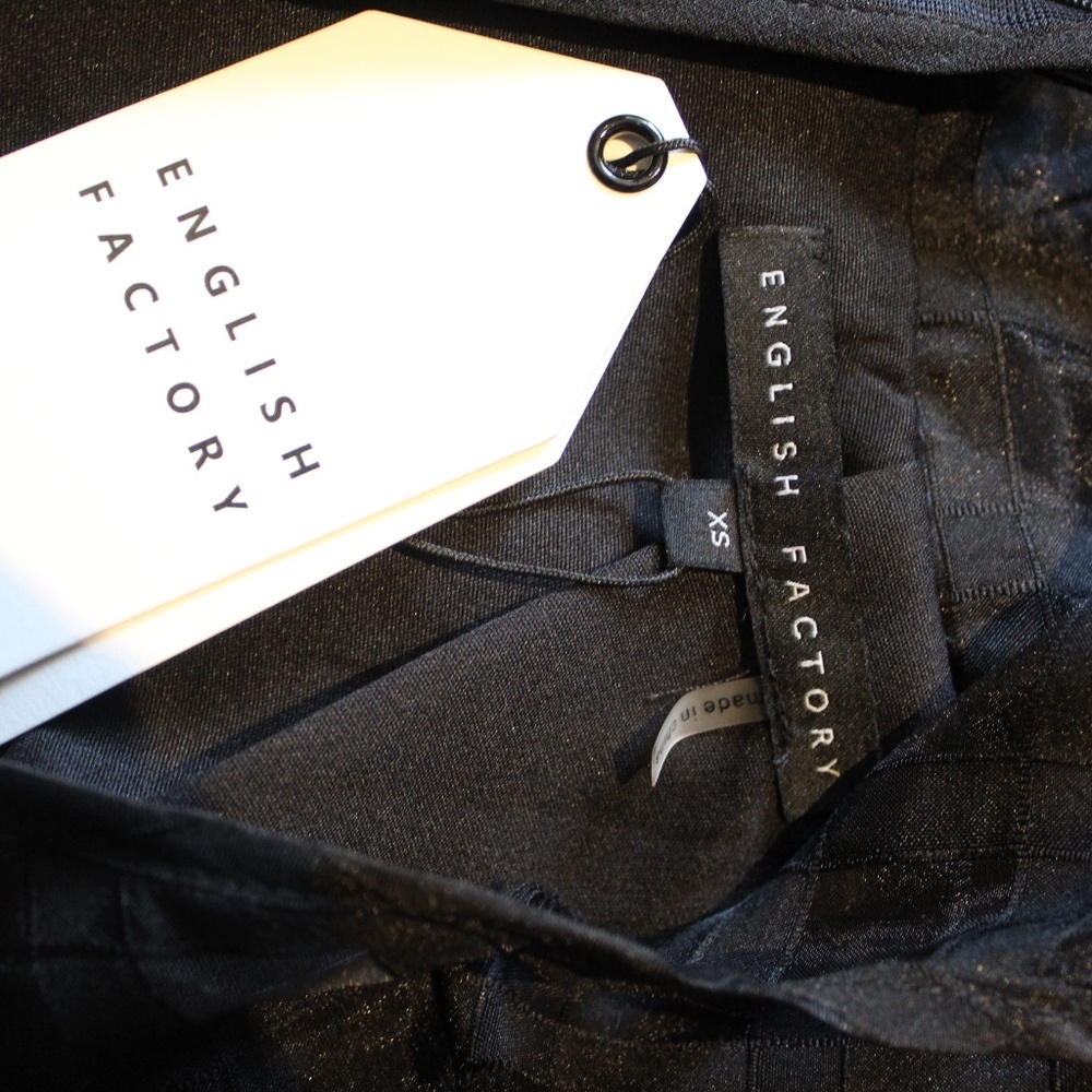 English Factory Black Baby Doll MINI DRESS - Picture 8 of 8